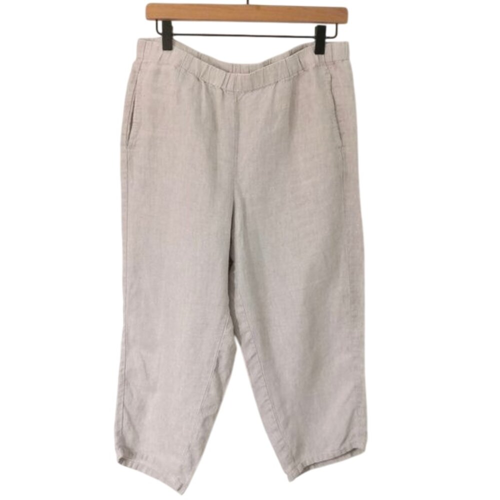 J. Jill Love Linen Pull On Capri Size MP